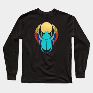 Egyptian Scarab Long Sleeve T-Shirt